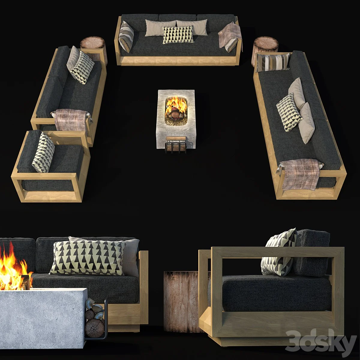 Paloma Teak Outdoor Seating Collection